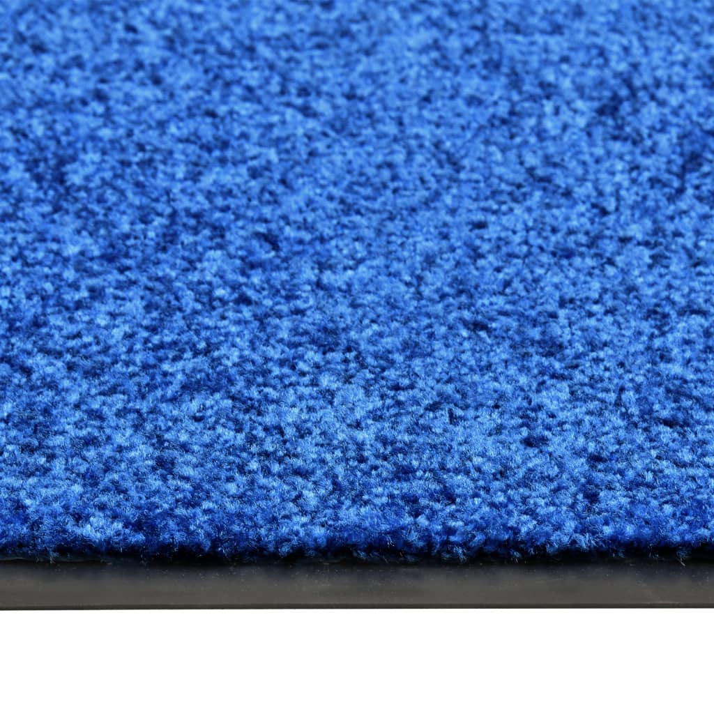 Felpudo lavable azul 120x180 cm