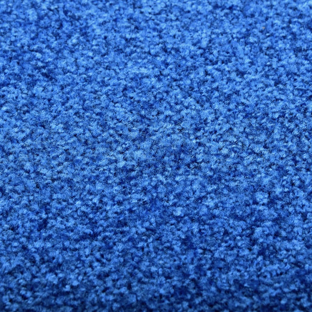 Felpudo lavable azul 120x180 cm