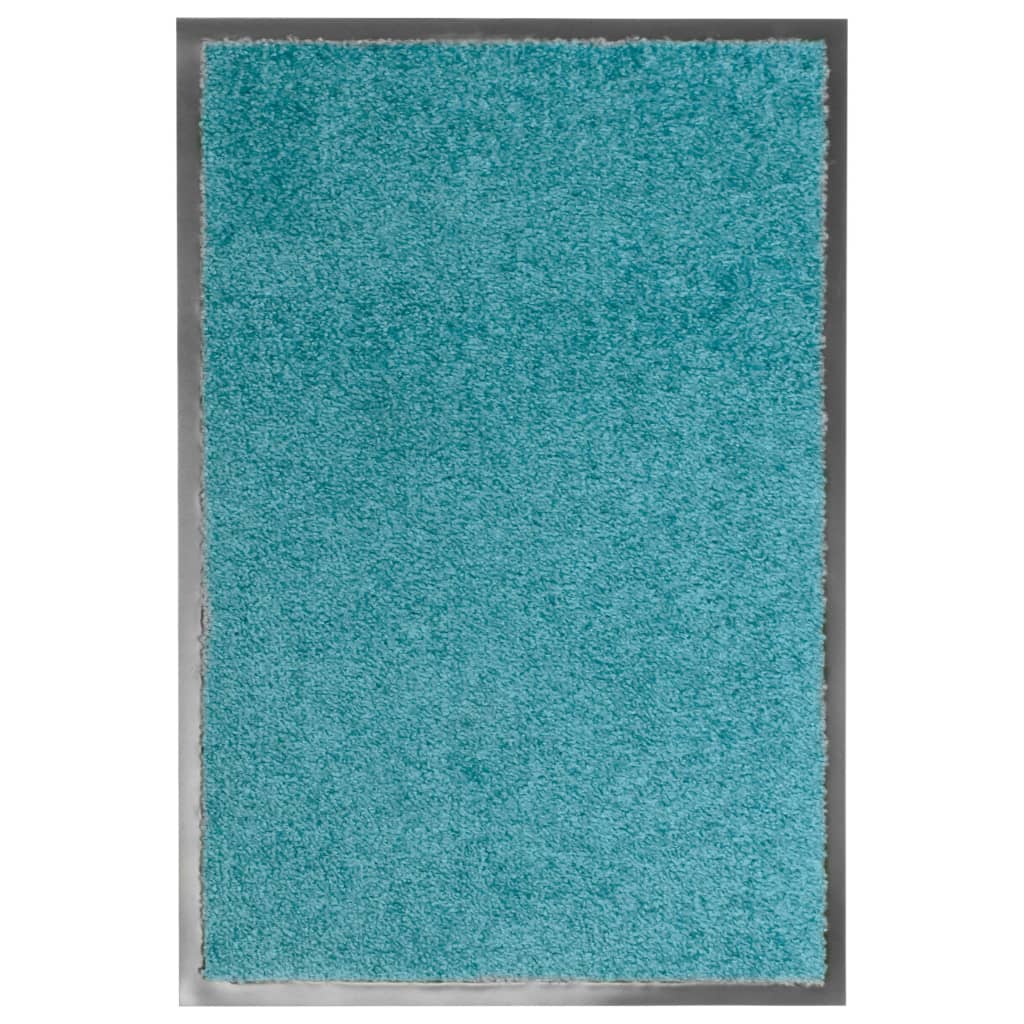 Felpudo lavable azul 120x180 cm