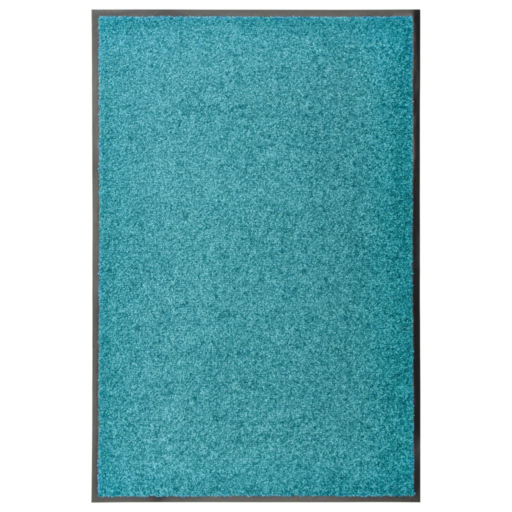Felpudo lavable azul 120x180 cm