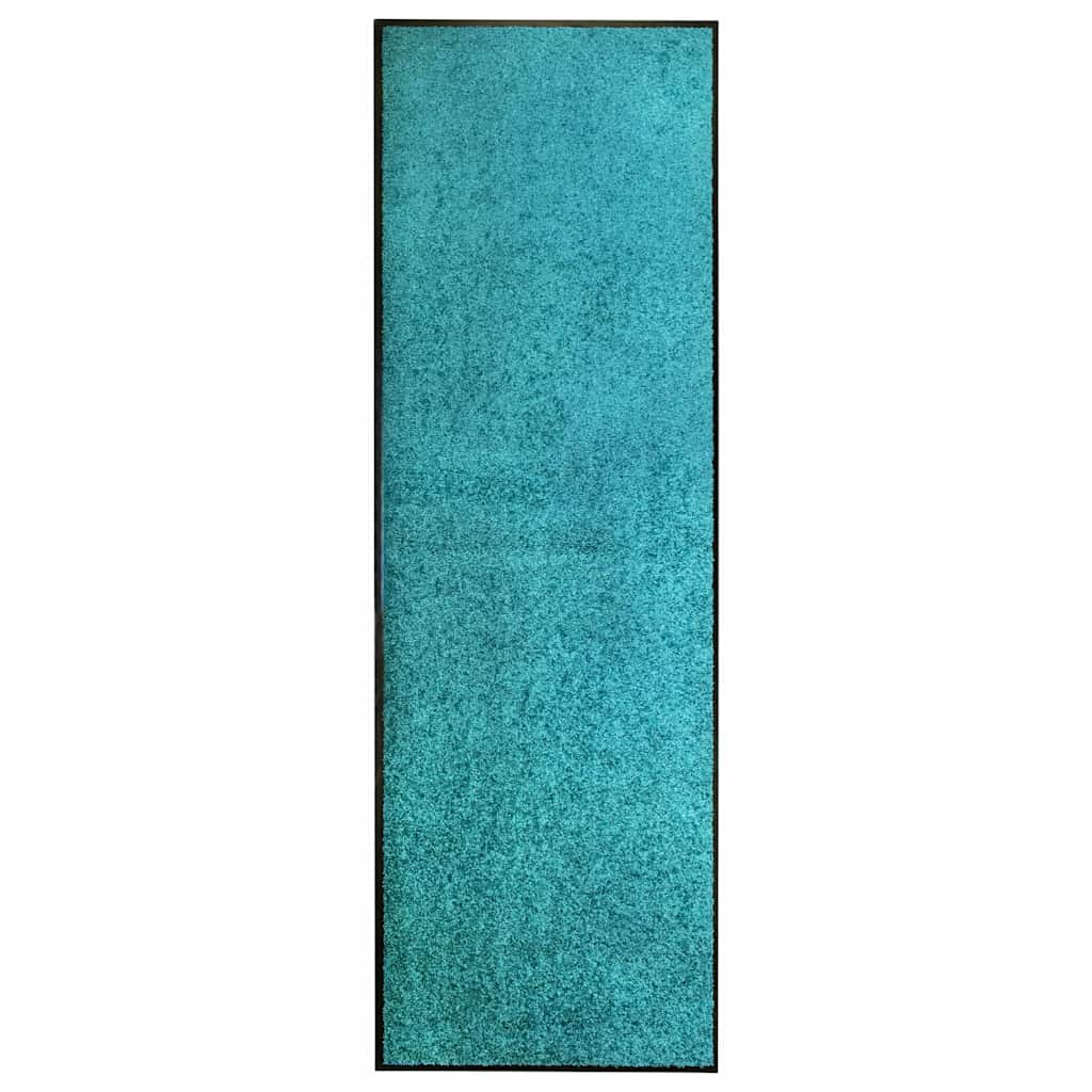 Felpudo lavable azul 120x180 cm