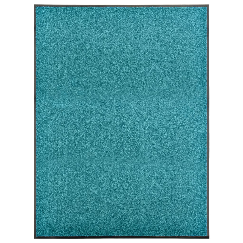 Felpudo lavable azul 120x180 cm
