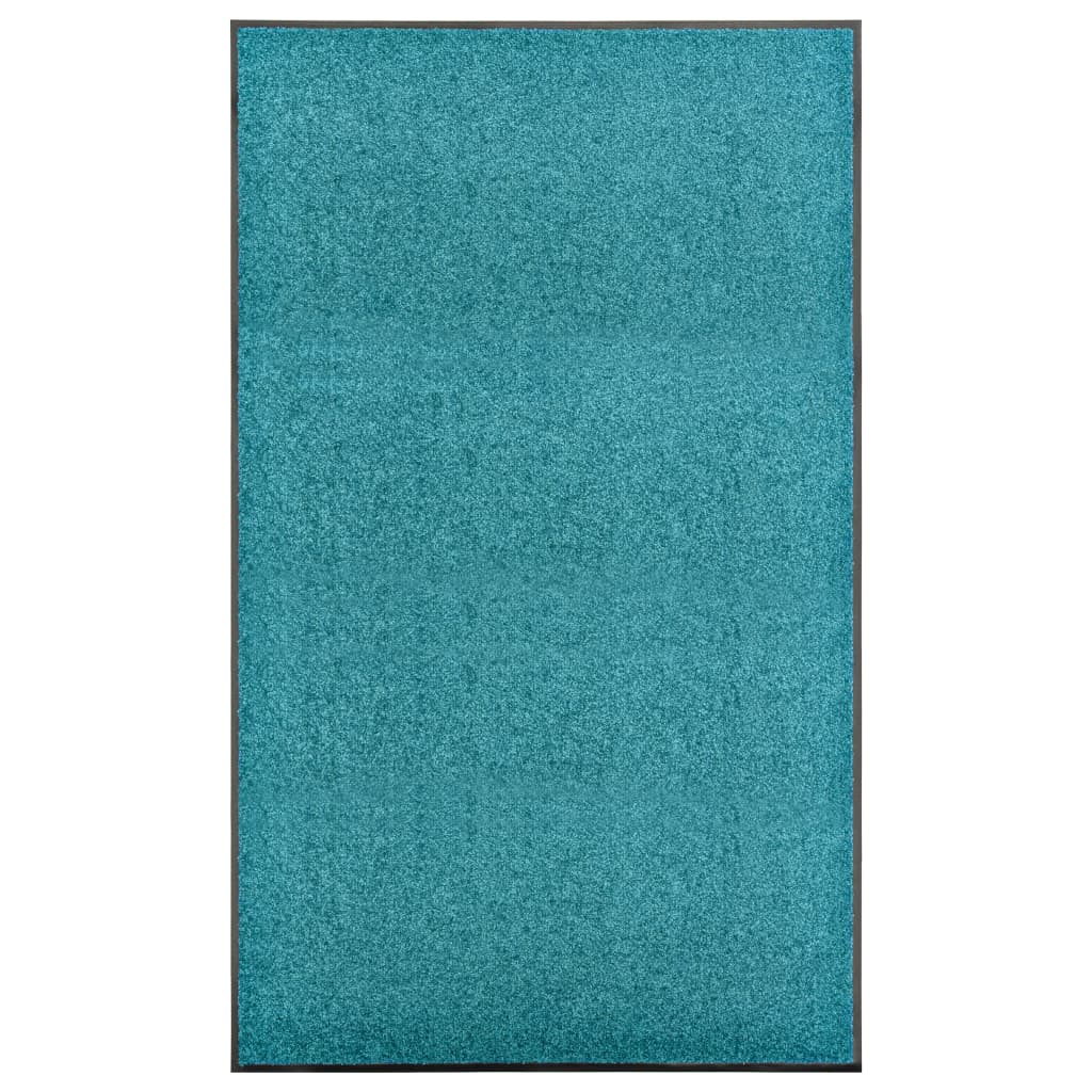 Felpudo lavable azul 120x180 cm
