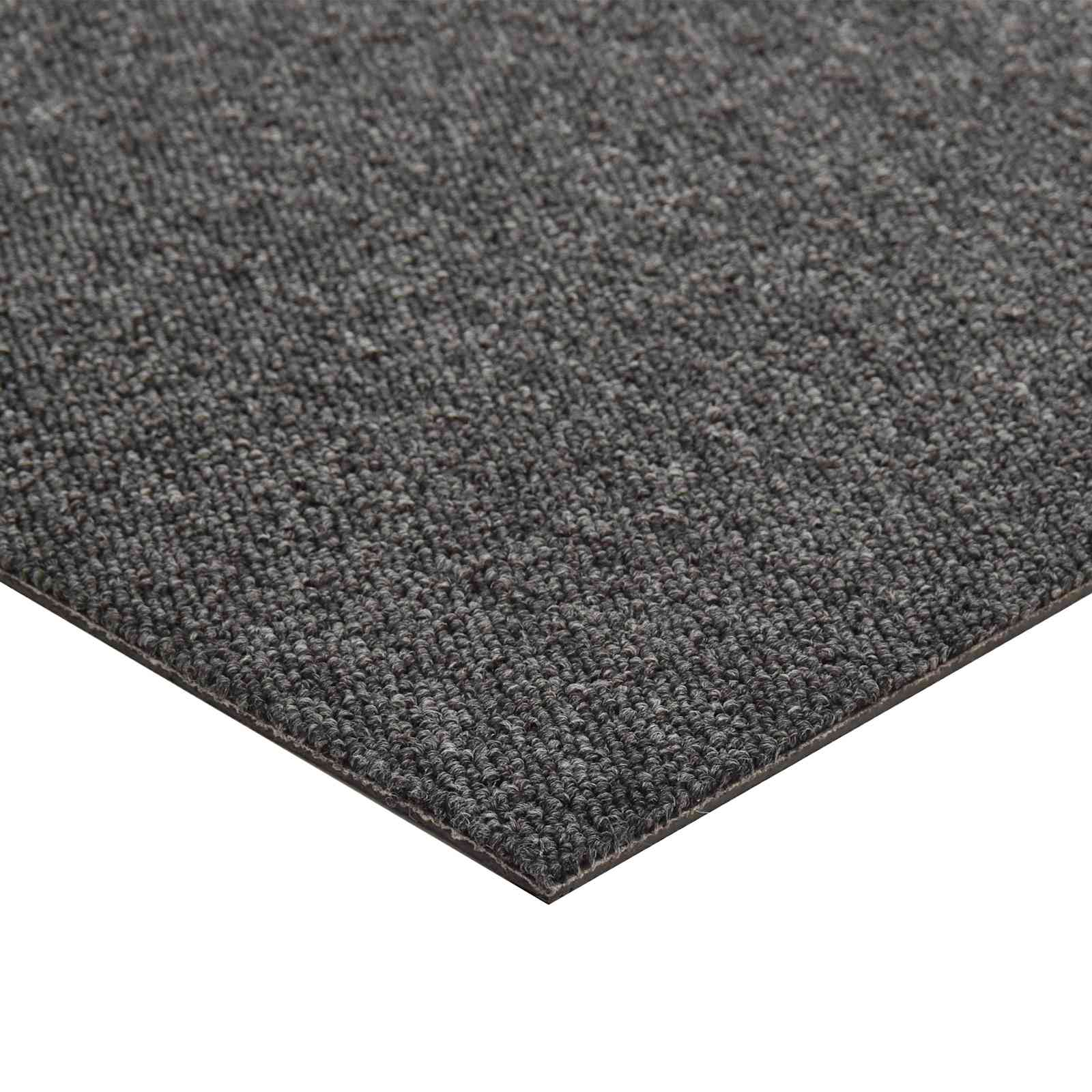 Alfombra 20 pcs Antracita 50 x 50 cm 100% Polipropileno