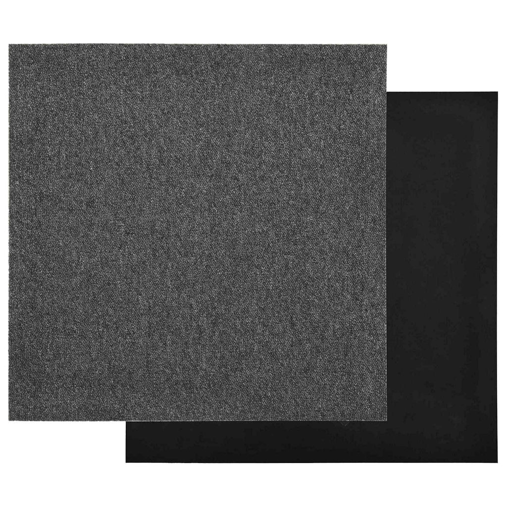 Alfombra 20 pcs Antracita 50 x 50 cm 100% Polipropileno