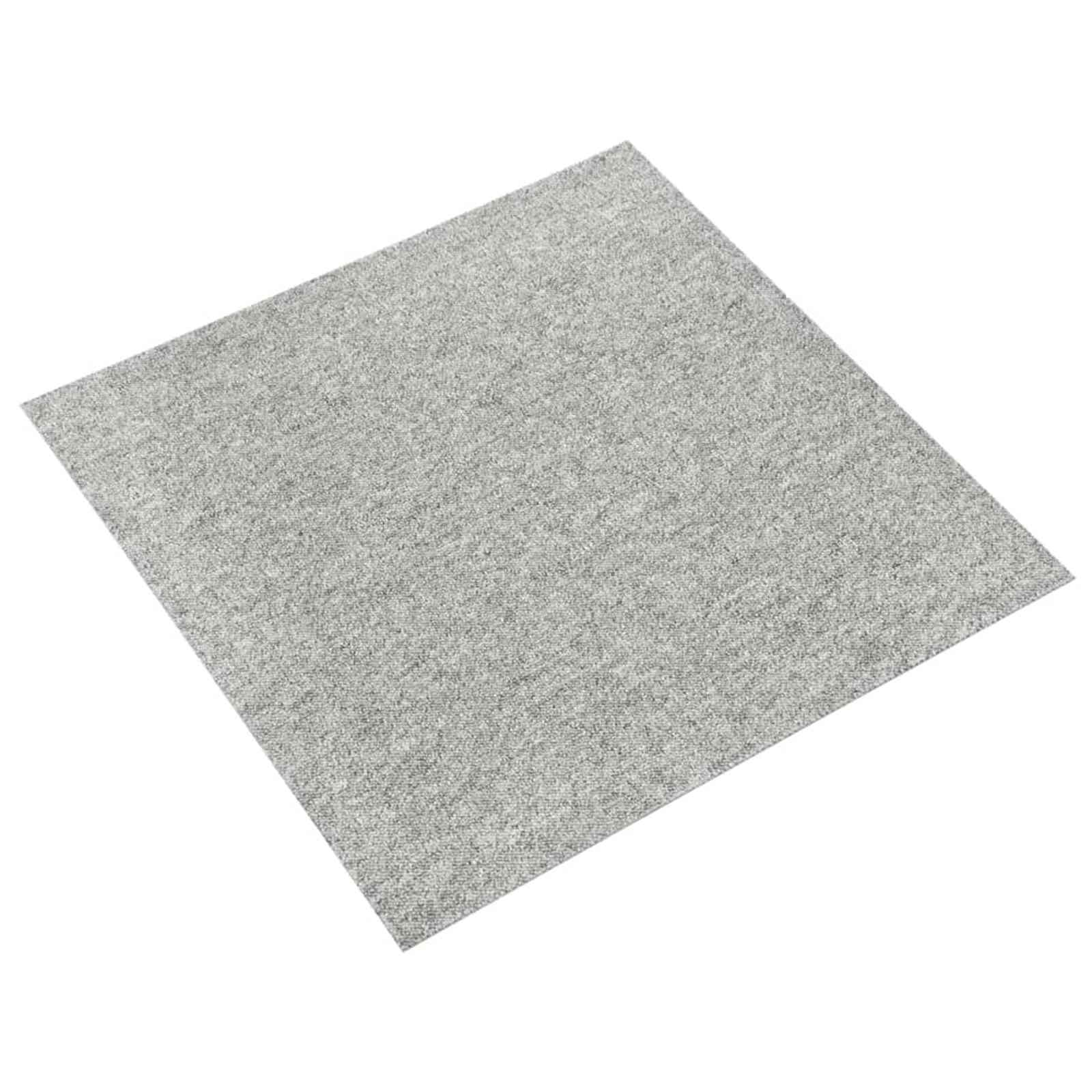 Alfombra 20 pcs Antracita 50 x 50 cm 100% Polipropileno