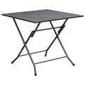Mesa plegable de malla de acero antracita 80x80x72 cm