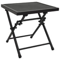 Anthracite steel mesh folding table 38x38x38 cm