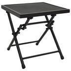 Anthracite steel mesh folding table 38x38x38 cm
