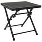 Mesa plegable de malla de acero antracita 38x38x38 cm