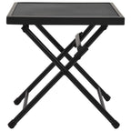 Anthracite steel mesh folding table 38x38x38 cm
