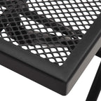 Anthracite steel mesh folding table 38x38x38 cm