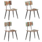 Dining chairs, 2 units, solid reclaimed wood