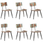 Dining chairs, 2 units, solid reclaimed wood