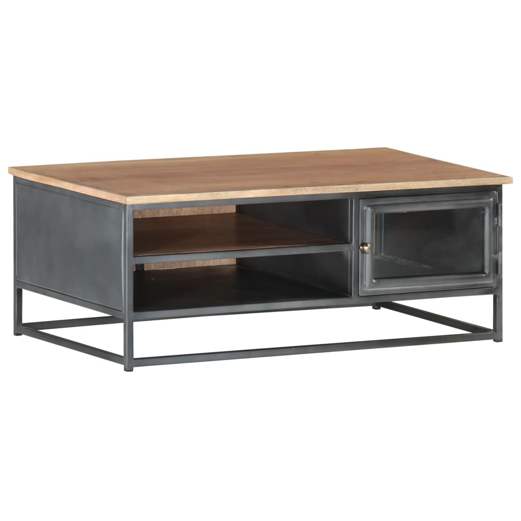 Solid Acacia Wood Coffee Table 90x50x35 cm