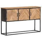 Aparador de madera maciza de acacia 120x30x75 cm