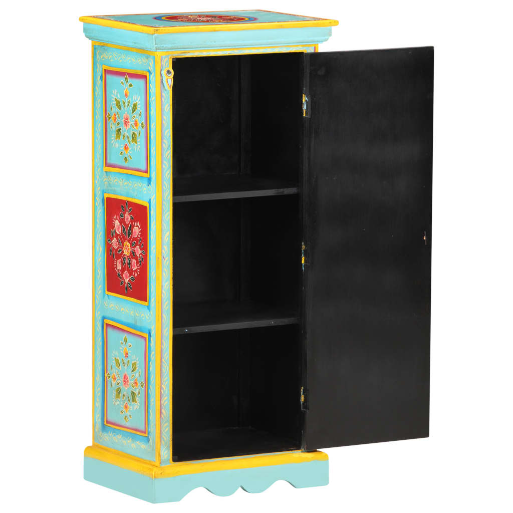 Aparador de madera maciza de mango pintada a mano 40x30x90 cm
