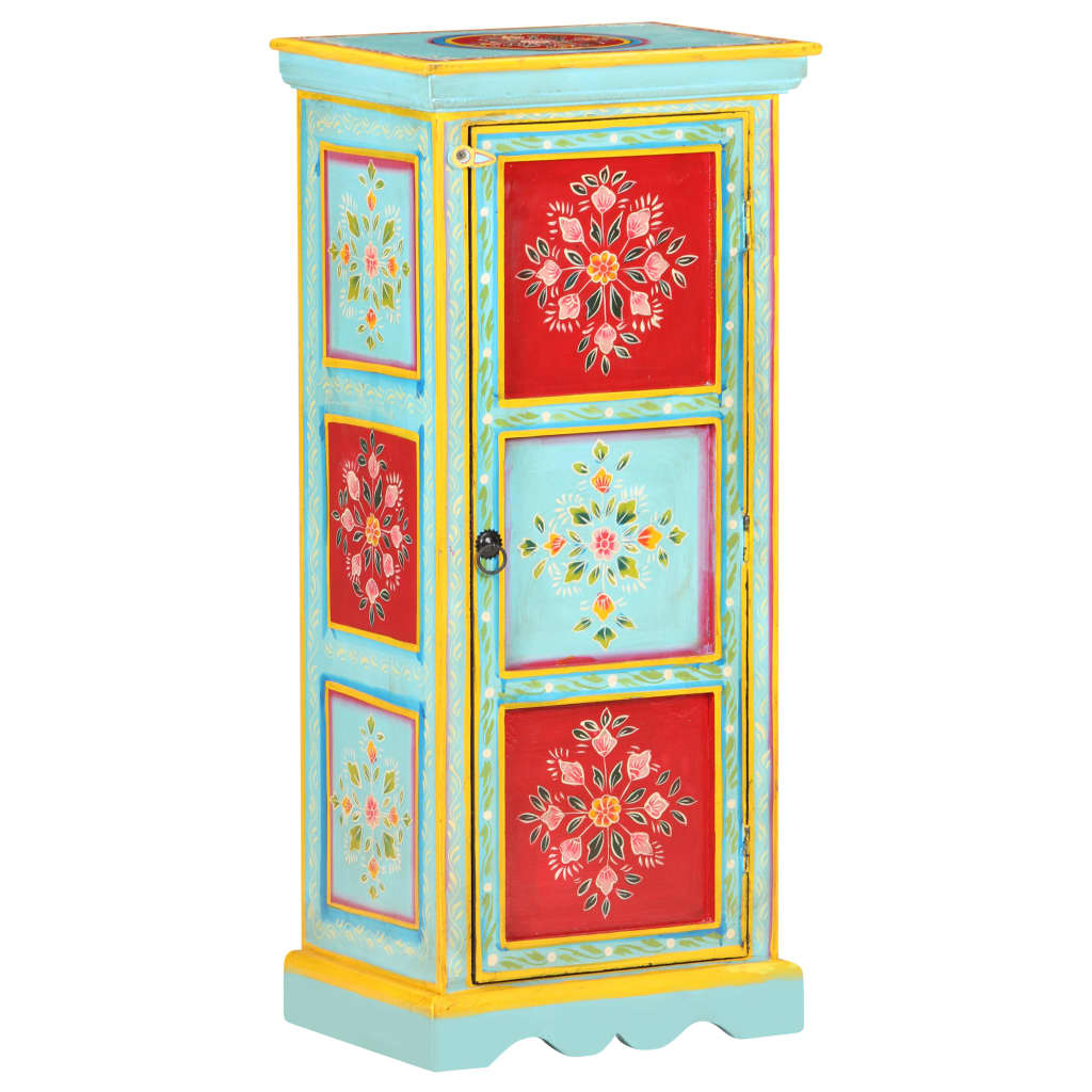 Aparador de madera maciza de mango pintada a mano 40x30x90 cm