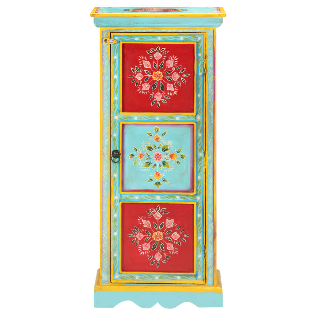 Aparador de madera maciza de mango pintada a mano 40x30x90 cm