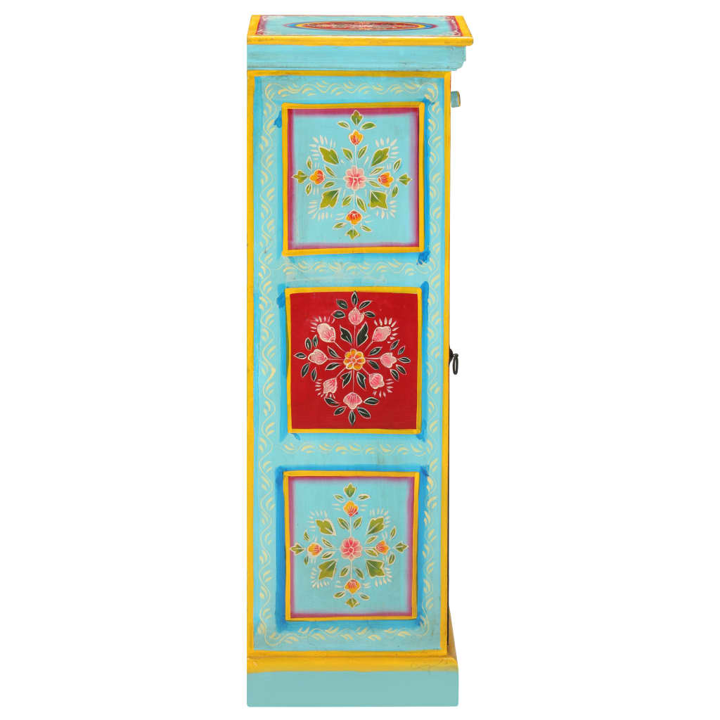 Aparador de madera maciza de mango pintada a mano 40x30x90 cm