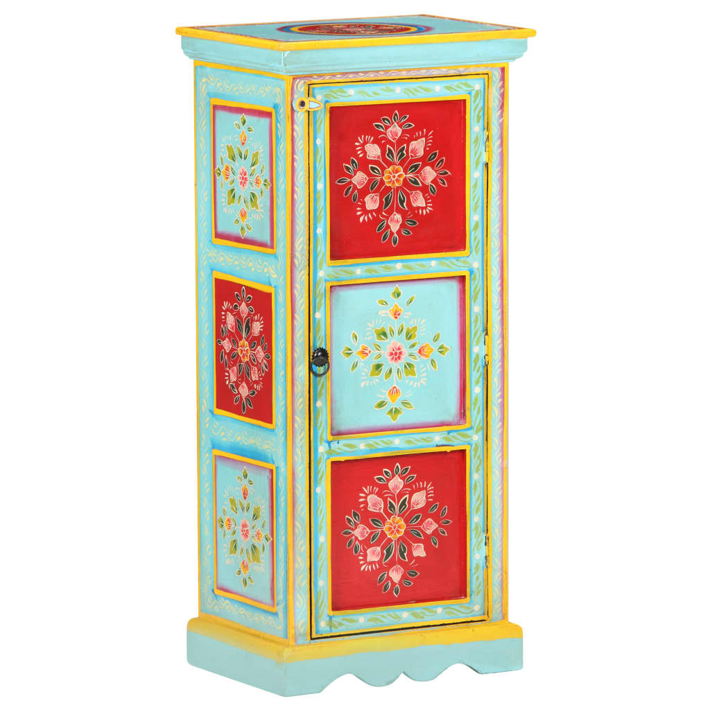 Aparador de madera maciza de mango pintada a mano 40x30x90 cm