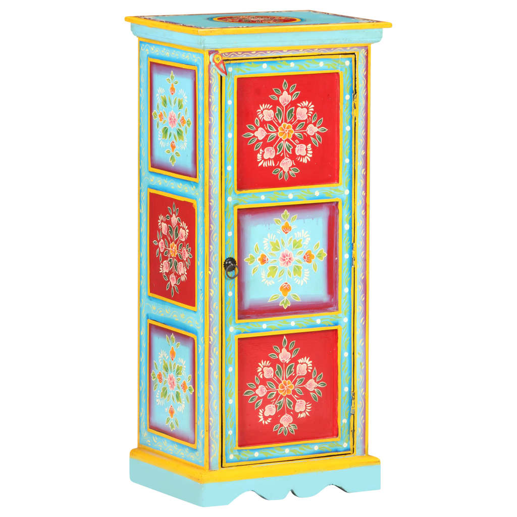 Aparador de madera maciza de mango pintada a mano 40x30x90 cm