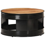 Mesa de centro de madera maciza de acacia 88x50x42 cm