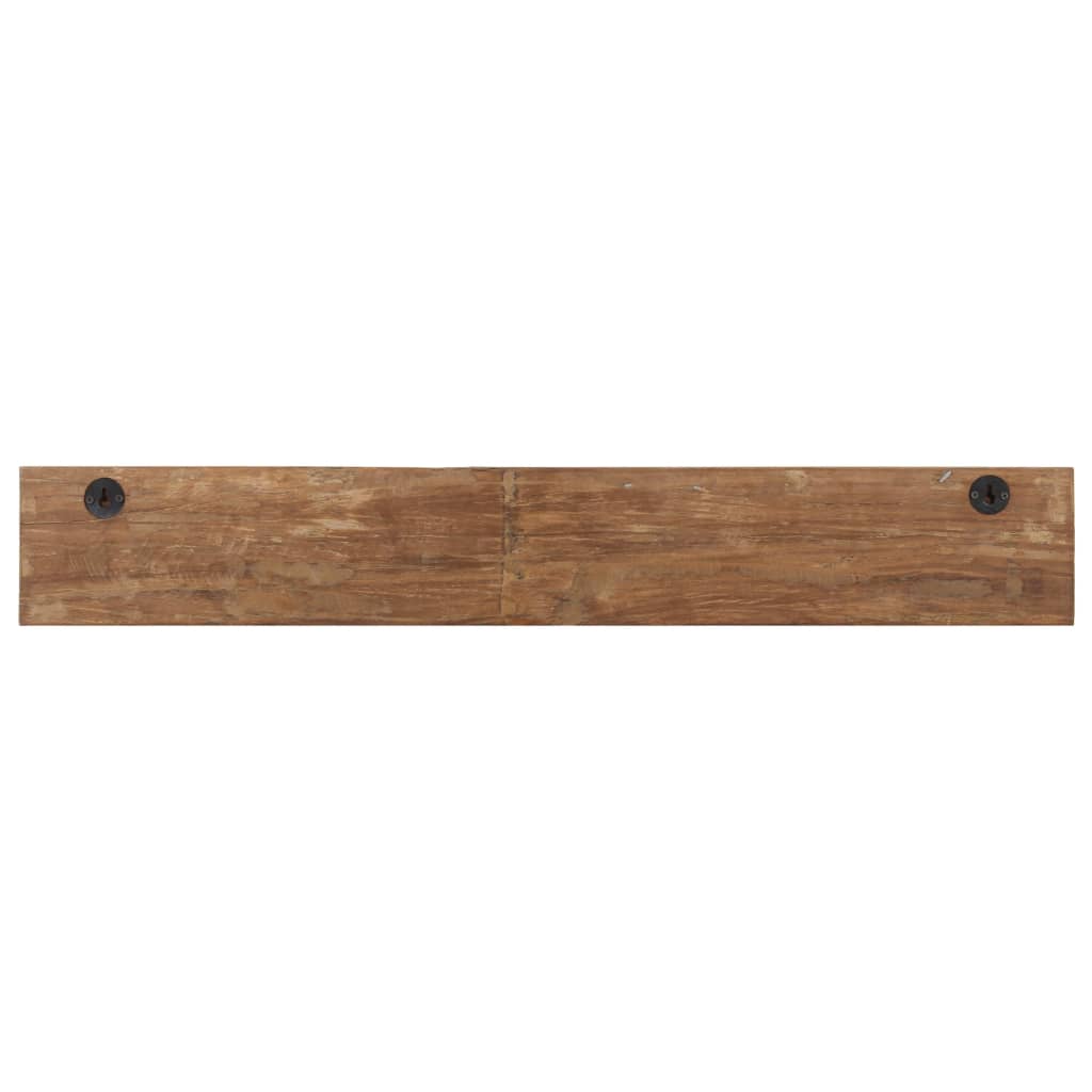 Perchero de recibidor 5 ganchos madera reciclada 100x2,5x15 cm