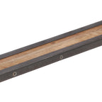 Juego de estantes de pared 3 piezas madera maciza de mango
