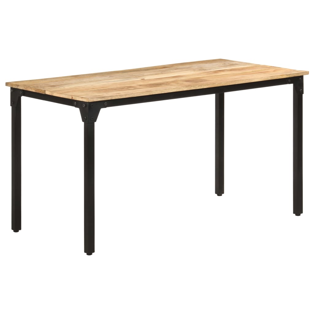 Mesa de comedor 140x70x75 cm madera maciza acacia