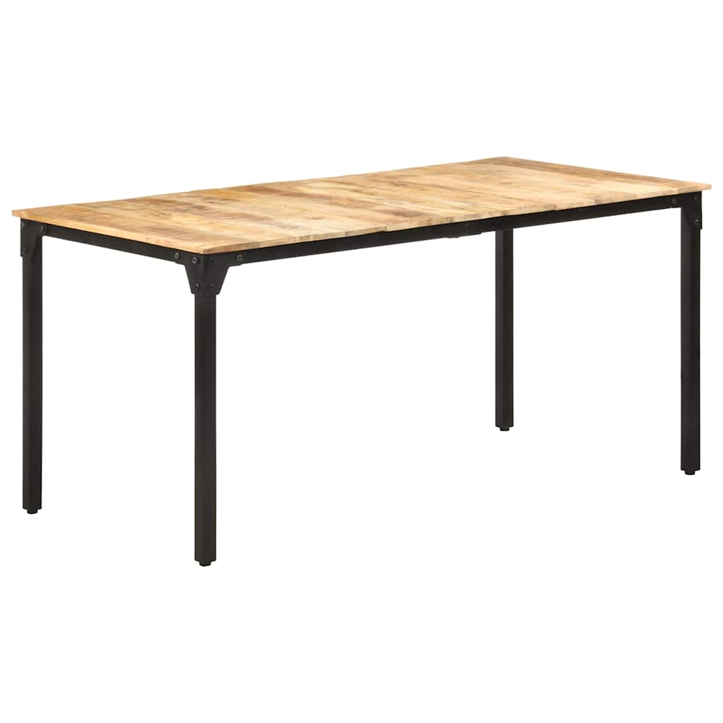 Mesa de comedor 140x70x75 cm madera maciza acacia