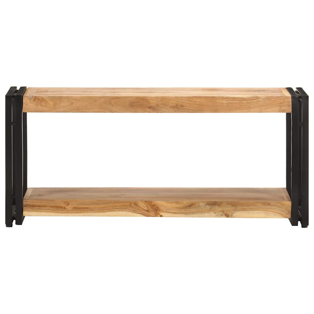 Mueble para TV de madera maciza de acacia 90x30x40 cm