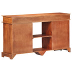 Aparador de madera maciza de acacia 135x35x75 cm