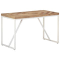 Mesa de comedor madera maciza 140x70x75 cm