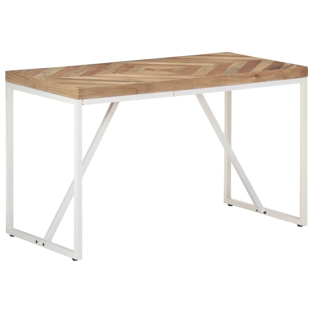 Mesa de comedor madera maciza 140x70x75 cm