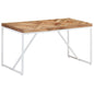 Mesa de comedor de madera maciza 120x60x75 cm