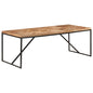 Mesa de comedor madera maciza 140x70x75 cm