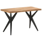 Mesa de comedor 140x70x75 cm madera maciza acacia