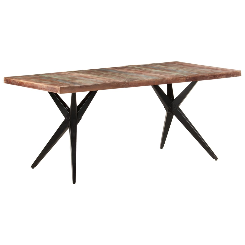 Mesa de comedor 140x70x75 cm madera maciza acacia