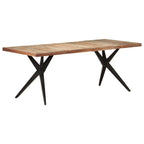 Mesa de comedor 140x70x75 cm madera maciza acacia