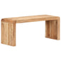 Banco de madeira de acácia maciça 110x38x46 cm