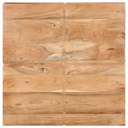 Mesa de centro de madera maciza de acacia 80x80x28 cm
