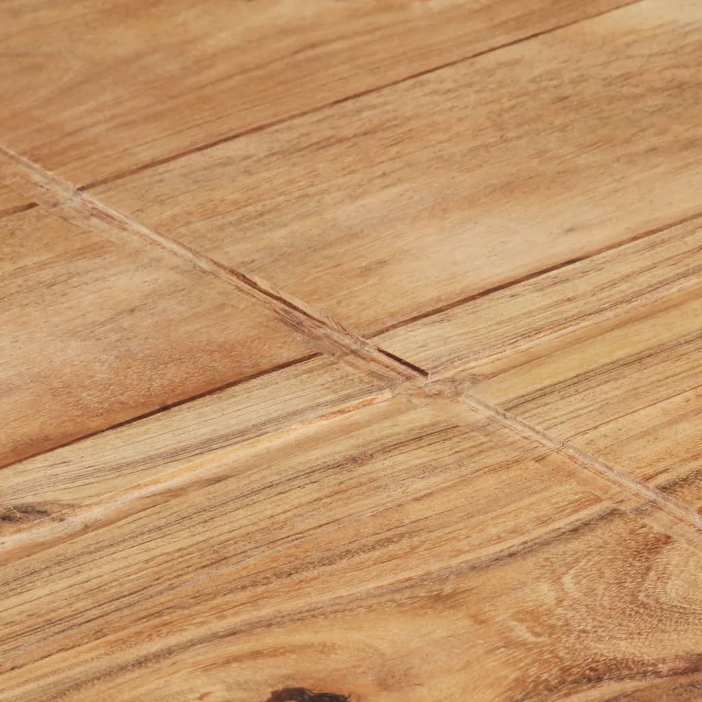 Mesa de centro de madera maciza de acacia 80x80x28 cm