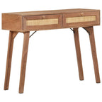 Mesa consola de madera maciza de mango 100x35x76 cm