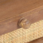 Mesa de centro de madera maciza de mango 100x60x40 cm