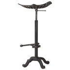 Taburete de cocina hierro fundido negro