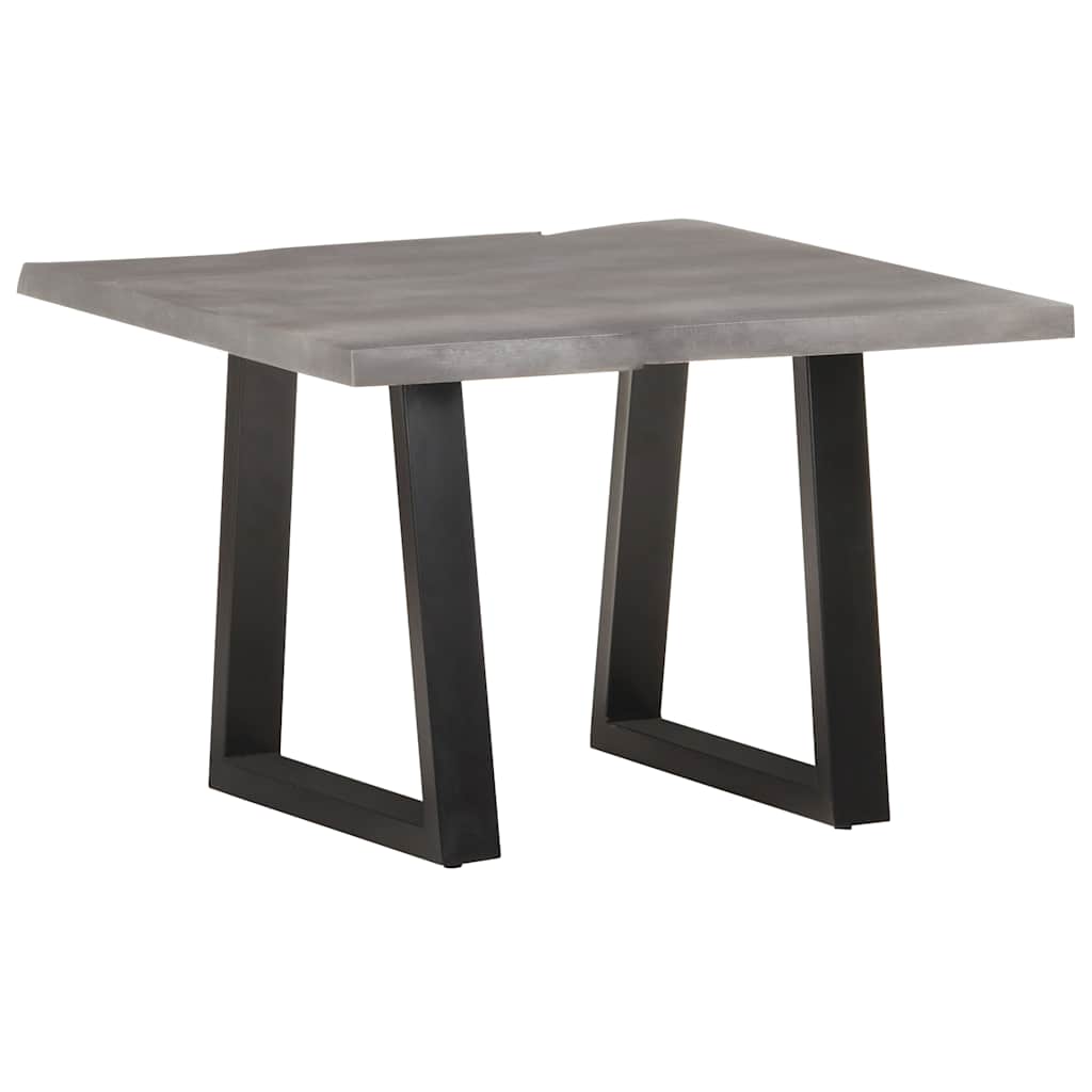 Mesa de centro borde natural madera maciza acacia 115x60x40 cm
