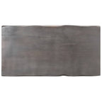 Mesa de centro borde natural madera maciza acacia 115x60x40 cm