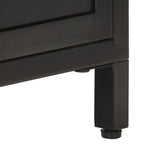 Mueble para TV de madera maciza de mango rugosa 120x30x40 cm