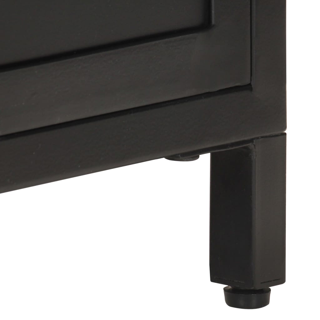 Mueble para TV de madera maciza de mango rugosa 120x30x40 cm